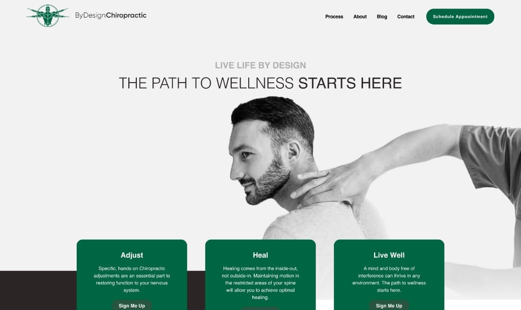 By Design Chiro Website
